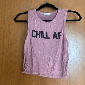 “Chill AF” Graphic Tank